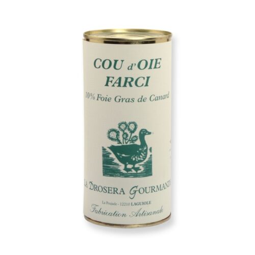 Cou d'oie farci 10% foie gras, 565g