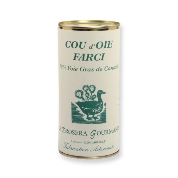 Cou d'oie farci 10% foie gras, 565g
