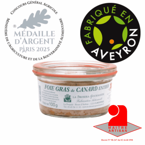 Foie Gras de canard entier, 100g