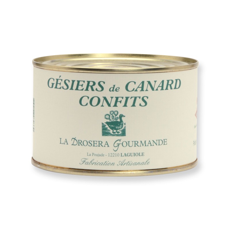 Gésiers de canard cuit dans la graisse de canard, 380g