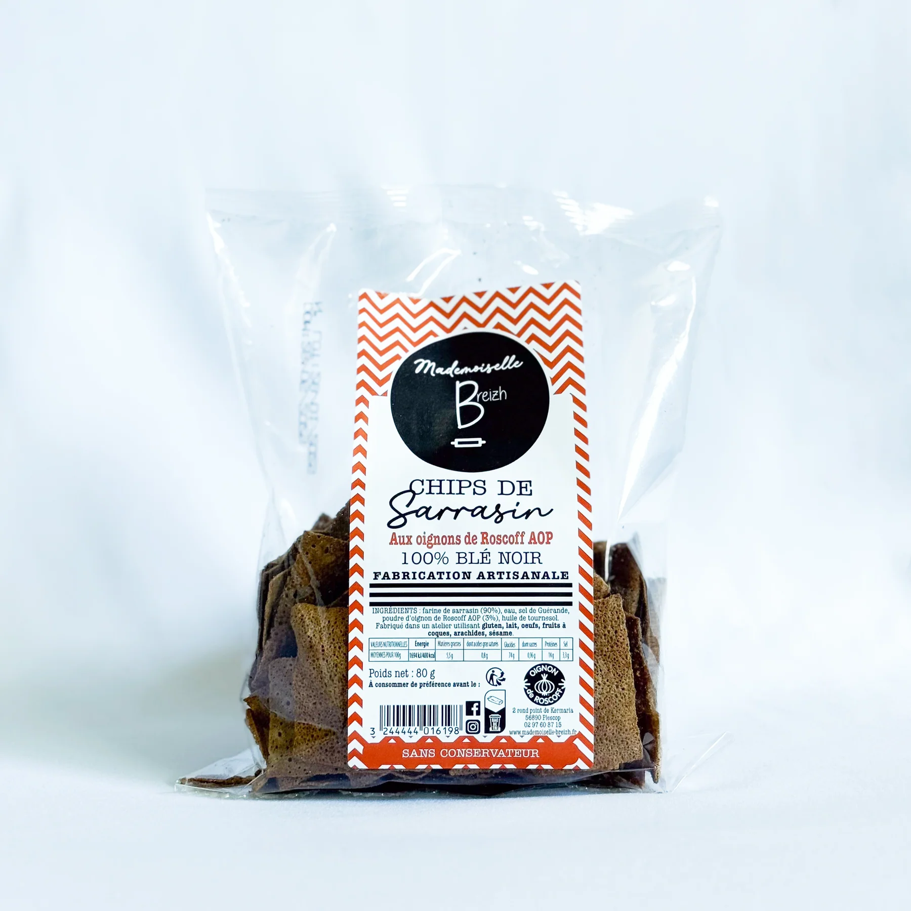 Chips de Sarrasin Oignons de Roscoff 80g