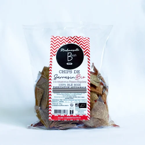 Chips Bio à la tomate et au piment d´espelette 80g