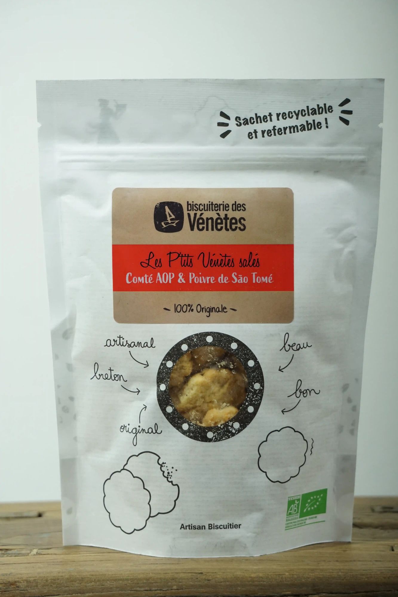 butterkekse-comte-pfeffer Biscuits Salés Comté AOP Poivre São Tomé