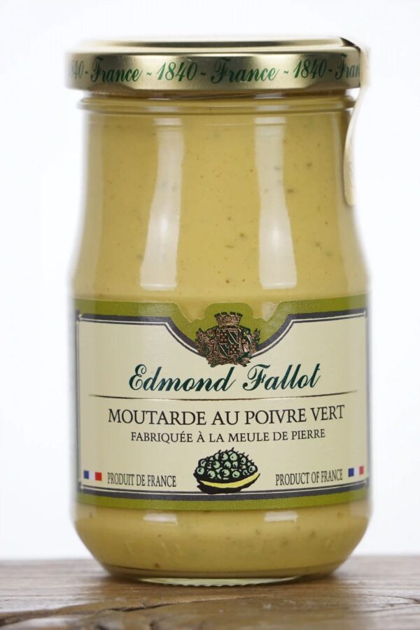 fallot-dijonsenf-gruener-pfeffer Moutarde au poivre vert