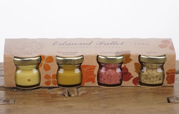 fallot-senf-geschenkset-auswahl Assortiment de 4 Moutardes