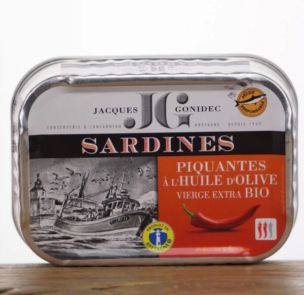 Sardines Piquantes à l'Huile d'Olive Vierge Extra