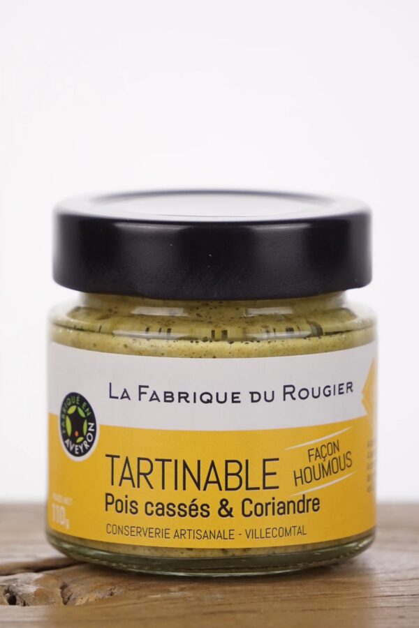 hummus-trockenerbsen-koriander-aufstrich Tartinable Façon Houmous Pois Cassés et Coriandre