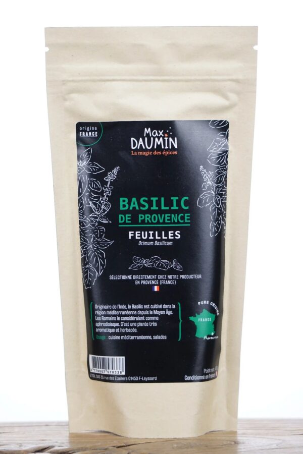 Herbes de Basilic de Provence en feuilles