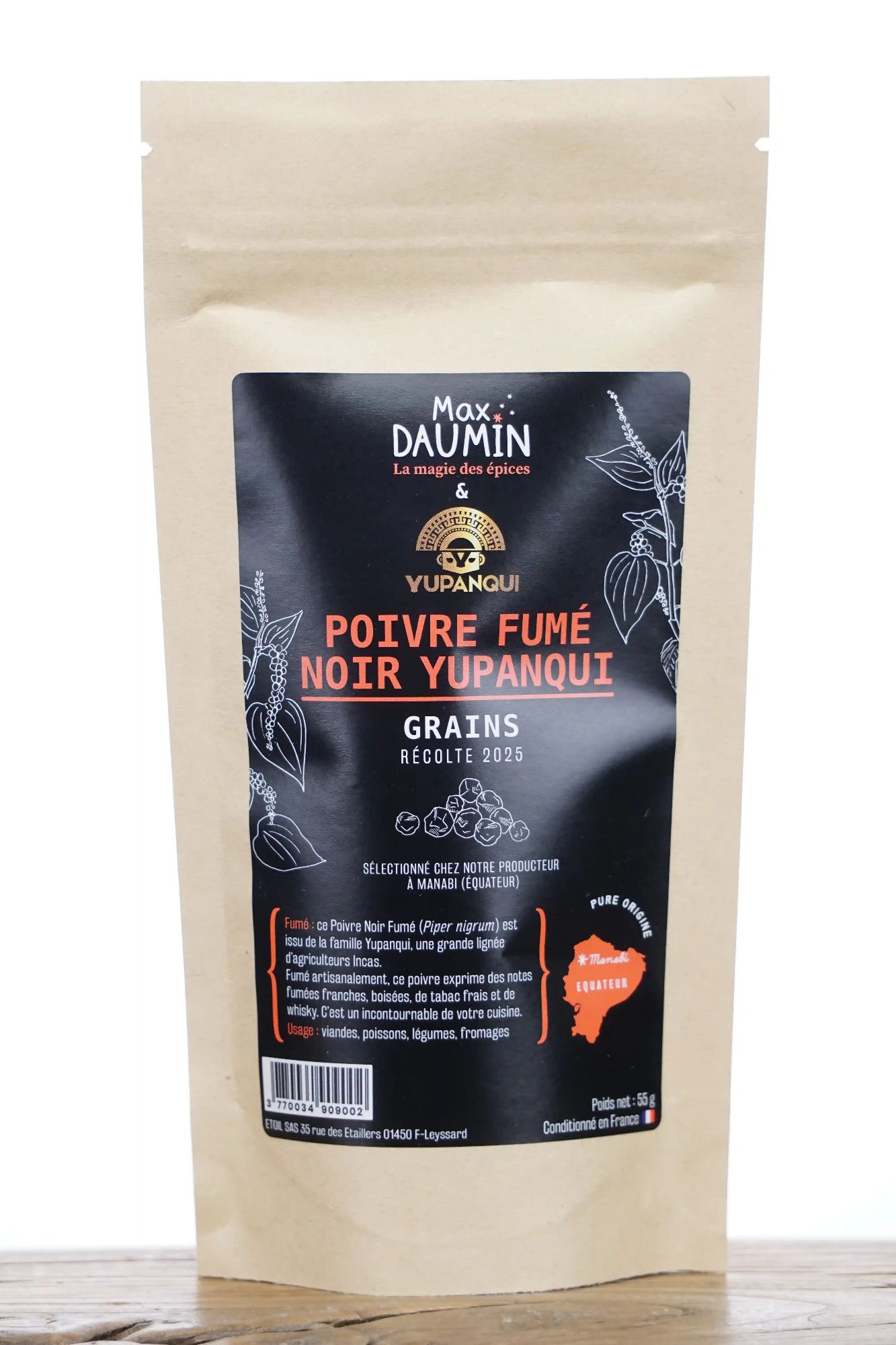 Poivre fumé noir Yupanqui