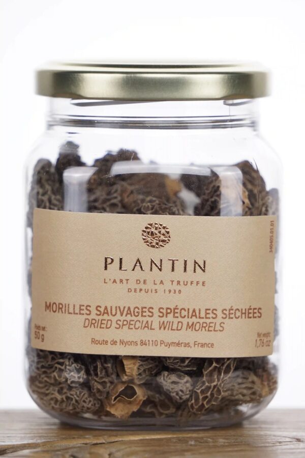 plantin-morcheln-getrocknet-pilze Morilles Séchées Sauvages
