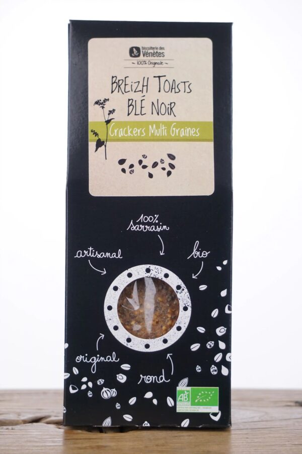 venetes-breizh-toast-multigraines Crackers Toastés Blé Noir Multi-Graines
