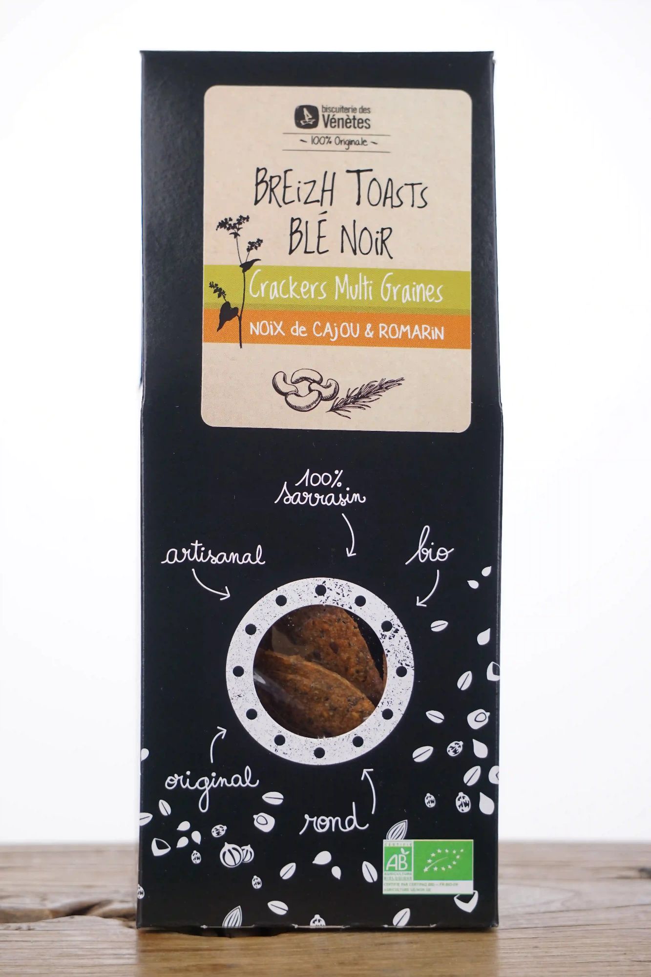 Crackers Toastés Blé Noir Cajou & Romarin