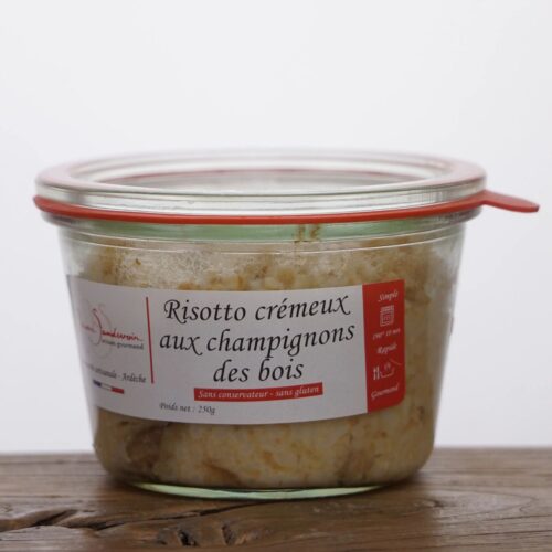Risotto crémeux aux champignons des bois